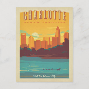 Save the Date - Charlotte, NC Announcement Postcard