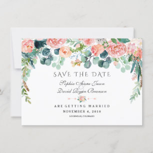 Save The Date Charm Lavande Purple Floral Bloom Enregistrer La D