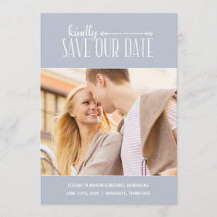 Save The Date Charme rustique   Photo Enregistrer la date