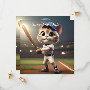 Save The Date Chat de baseball 3D amusant,