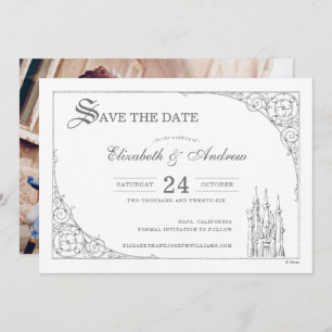 Save The Date Château de Cendrillon Fairytale Photo Enregistre