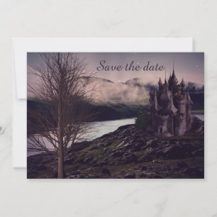Save The Date Château gothique romantique sombre