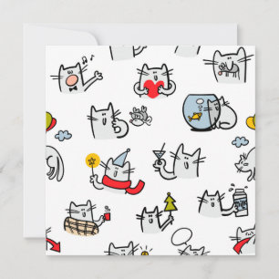 Save The Date Chats amusants, lait et magie.