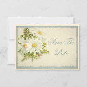 Save The Date Chic Fleurs Vintage Enregistrez La Date 70ème