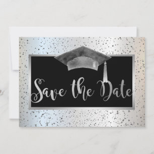 Save The Date Chic Graduation Cap, Confetti Enregistrer La Date