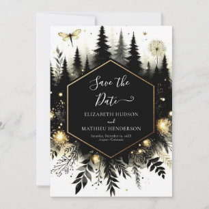 Save The Date Chic Lovely Mariage forestier enchanté