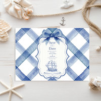 Chic Nautique Marine Mariage Bleu Bow