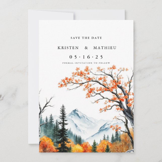 Save The Date Chic Online Mountain (Devant)