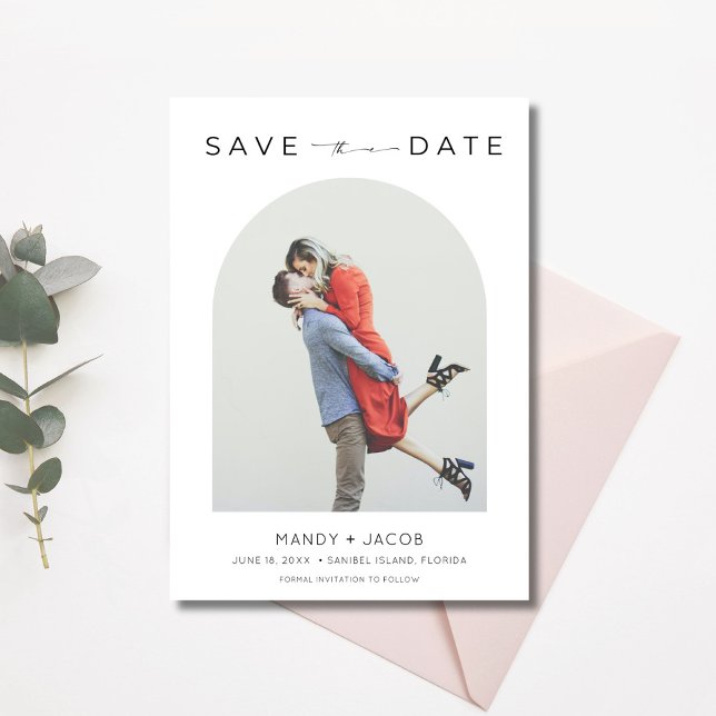 Save The Date Chic Photo Wedding Enregistrer la date (Chic Photo Wedding Save the Date)