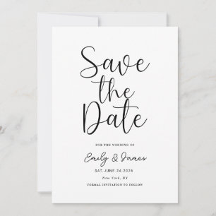 Save The Date Chic unique Élégant moderne minimaliste