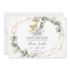 Chic verdure Jungle Animaux Baby shower Neutre