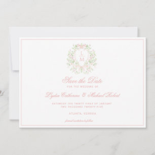 Save The Date Cimier doux avec vaches roses