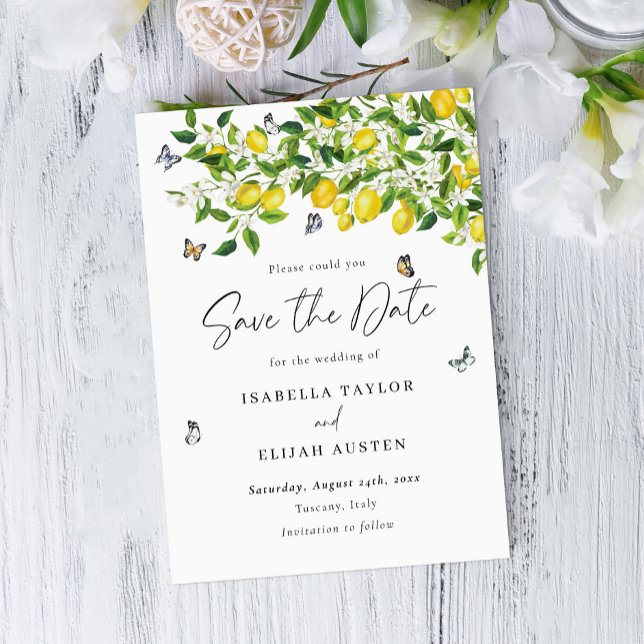 Save The Date Citron (Créateur téléchargé)