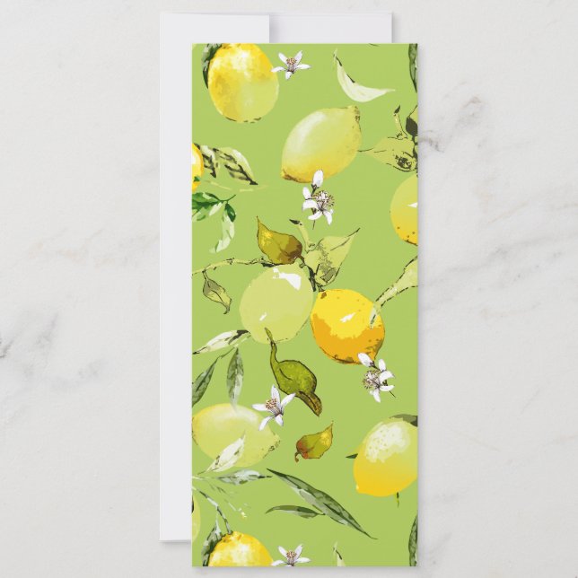 Save The Date citrons aquarelle 22 (Devant)