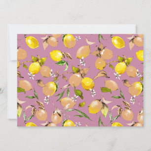 Save The Date citrons aquarelle 25