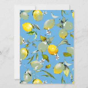 Save The Date citrons aquarelle 27