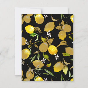 Save The Date citrons d'aquarelle 30