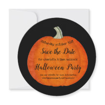 Citrouille peint Orange Black Halloween Party