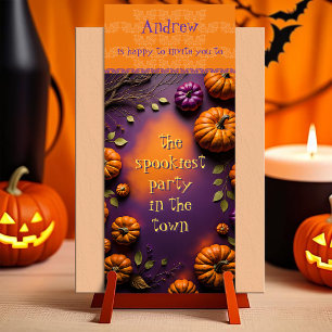 Save The Date Citrouilles d'Halloween