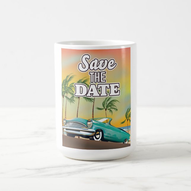 Save the Date Classic car Magic Mug (Center)