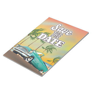 Save the Date Classic car Notepad