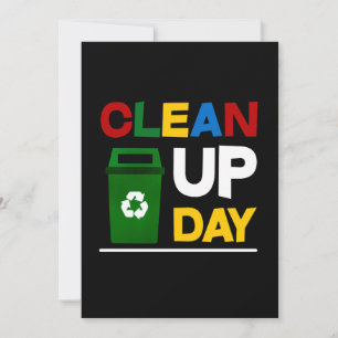 Save The Date Clean Up Day Cleaning
