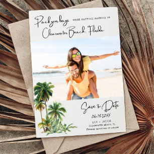 Save The Date Clearwater Beach Florida Mariage Enregistrer La Da