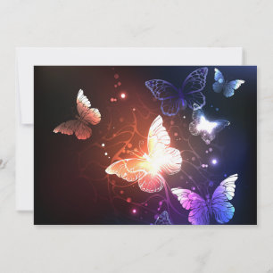 Save The Date Clowing Night Butterflies