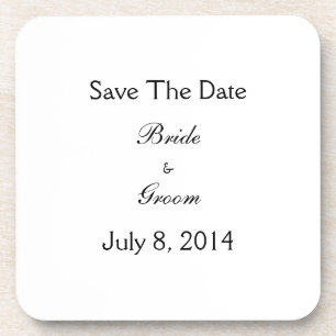 Save The Date Coaster
