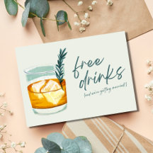 Cocktail artisanal Boissons gratuites amusantes Ma