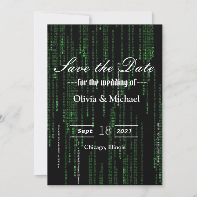 Save The Date Code Matrix (Devant)