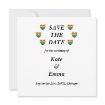 Cœur de mariage arc-en-ciel LGBTQ gai lesbien