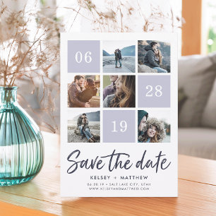Save The Date Collage grille Photo Enregistrer la date