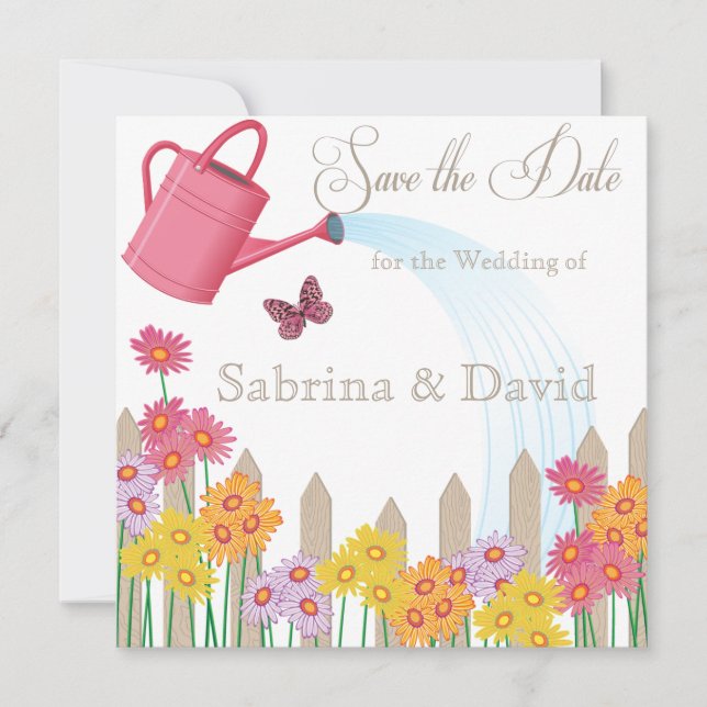 Save The Date Collection Garden Party Enregistrer la date (Devant)
