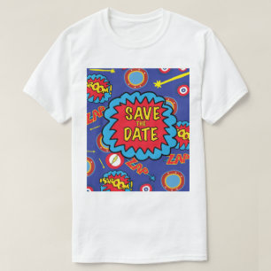 Save the Date Comic Heroes T-Shirt