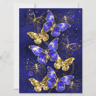 Save The Date Composition avec papillons Sapphire