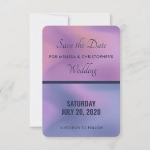 Save The Date Conception abstraite moderne de l'étirement rose e