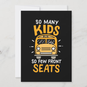 Save The Date Conducteur de bus autant d'enfants