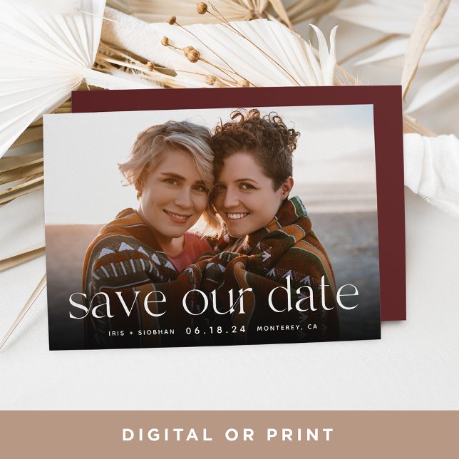 Save The Date Connexion | Photo horizontale (Créateur téléchargé)