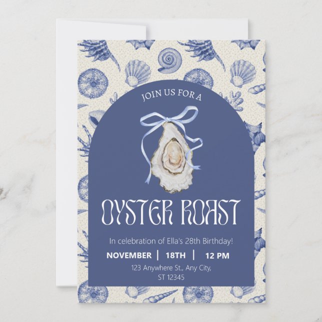 Save The Date Coquette Oyster Roast Party (Devant)