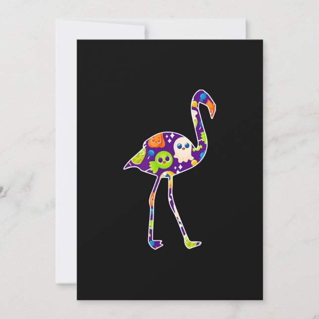 Save The Date Costume d'Halloween Flamant rose Fantôme Bonbon ca (Devant)