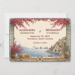 Save The Date Côte amalfitaine   Côte méditerranéenne romantique