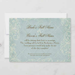 Save The Date Cottage floral au bord de la mer Coquillages Maria