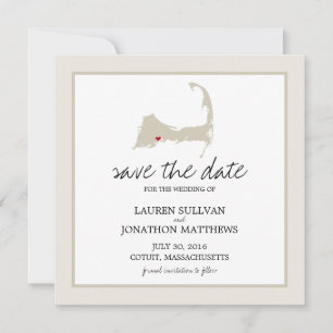 Save The Date Cotuit Cape Cod Wedding Enregistrer la date