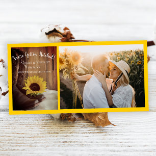 Save The Date Country Sunflower Ranch Wedding Enregistrer la dat