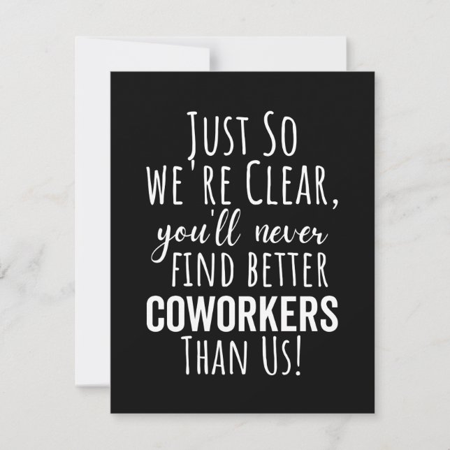 Save The Date Coworker | Moving | Leaving (Devant)