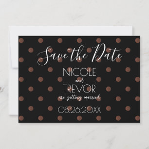 Save The Date Créer votre propre - À petits pois rétro simples