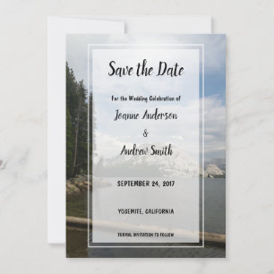 Save The Date Créez votre propre mariage de montagne Enregistrer