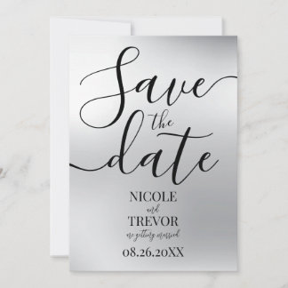 Save The Date Créez Votre Propre Mariage Minimaliste Tache D'Arg