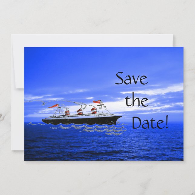 Save The Date Croisière de mariage de destination | Enregistrer  (Devant)
